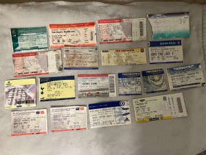 2006/07  Manchester United  Away Ticket x 18 - Crewe Milan Spurs Portsmouth for sale on Ebay