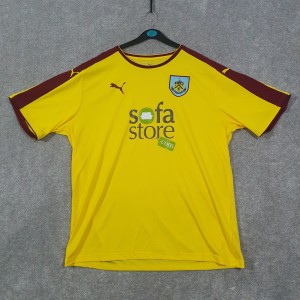 Burnley Puma Away Shirt Jersey 2015/16 Football Team Yellow Size  - XXL for sale on Ebay