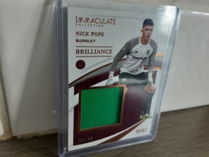 NICK POPE - BURNLEY Panini Patch Player Worn Football trading card 04/49 for sale on Ebay