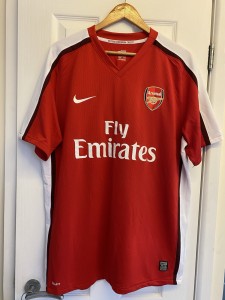 MENS NIKE DRY-FIT ARSENAL FOOTBALL SHIRT SIZE XL NIKE/EMIRATES LOGOS PRE-OWN VGC for sale on Ebay