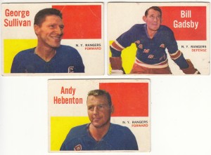 1960-61 Topps NHL New York Rangers Lot of 3! VG to VG-EX! NO U.S. SHIPPING! for sale on Ebay