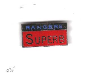 RANGERS SUPERB  BADGE  ...AEW for sale on Ebay