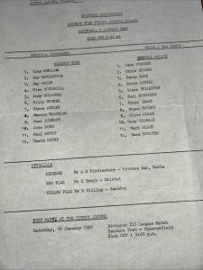 Swindon Town Reserves V Crystal Palace Reserves 1980/81 for sale on Ebay