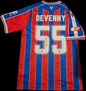 Justin Devenny Hand Signed Crystal Palace Fc 2025/26 Home Shirt Winners - COA for sale on Ebay