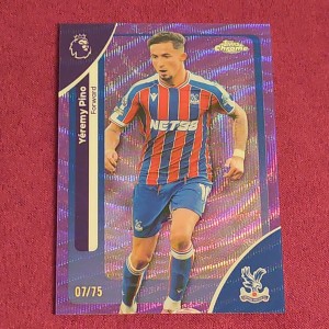 Topps Chrome Premier League 2026 Yeremy Pino /75 Purple Refractor Crystal Palace for sale on Ebay