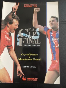 1990 FA Cup Final Programme Replay for Manchester United v Crystal Palace for sale on Ebay