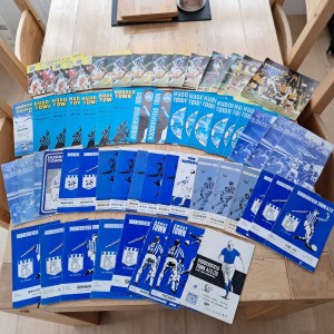 HUDDERSFIELD 57 HOME PROGRAMME BUNDLE FROM THE PERIOD 1968 - 1986 for sale on Ebay
