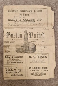 1950-51 Boston United v Rushden Programme for sale on Ebay