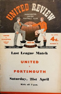 Manchester United (Champions) v Blackpool Div 1 1955/56 for sale on Ebay