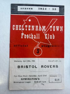 1954-55 Cheltenham Town v Bristol Rovers - Friendly Match - 20/04 for sale on Ebay