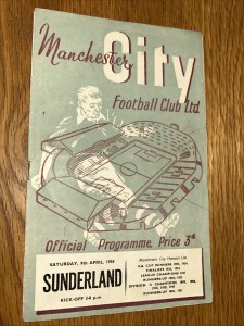 Manchester City V Sunderland 1954/55 for sale on Ebay