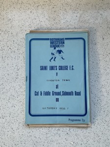 Saint Luke’s College v Tiverton Town 7th Dec 1974 for sale on Ebay