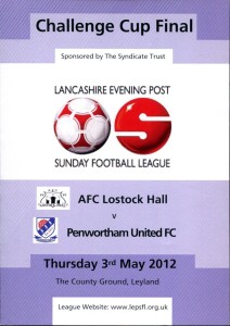 AFC Lostock Hall v Penwortham United 03/05/12 Challenge Cup Final for sale on Ebay