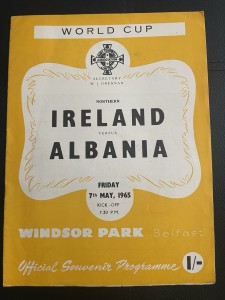 World Cup Qualifier Programme Ireland v Albania 1965 for sale on Ebay