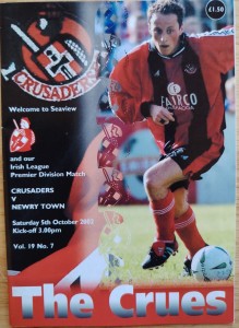 CRUSADERS v NEWRY TOWN    2002-2003      Irish League        Vol.19  No.7 for sale on Ebay