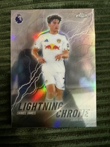 Topps Chrome Premier League 2026 Daniel James Lightning Chrome Leeds United for sale on Ebay