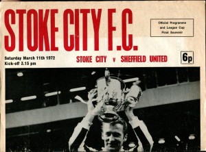 Stoke City v Sheffield United 11/03/72 Division 1 for sale on Ebay