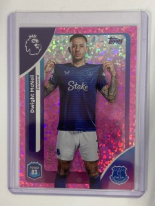 TOPPS PREMIER LEAGUE 2026 DWIGHT MCNEIL EVERTON PINK MINI DIAMOND 114/399. for sale on Ebay