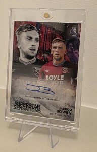 Jarrod Bowen 3/5 West Ham Fc Topps Chrome 2026 Autograph. Rare Card for sale on Ebay
