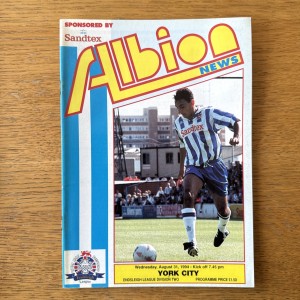 BRIGHTON V YORK CITY 1994/95 SEASON for sale on Ebay