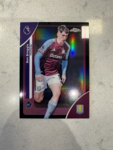 2026 Tops Chrome Premier League Ben Brighton RC /10 Aston Villa Black Refractor for sale on Ebay