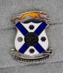 Limavady United F.C. (Northern Ireland) badge for sale on Ebay
