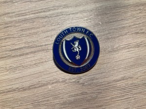 Louth Town fc, football pin badge for sale on Ebay