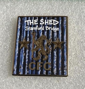 Chelsea Fc . “ THE SHED “ enamel pin badge  for sale on Ebay
