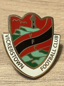VICKERSTOWN FC - BADGE for sale on Ebay