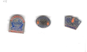 LINFIELD S.C. BADGES SET OF 3 for sale on Ebay