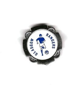 RANGERS PLAYER   BADGE  ...CLUBMAN for sale on Ebay
