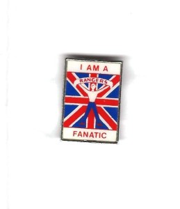 RANGERS FANATIC   BADGE  ...CLUBMAN for sale on Ebay