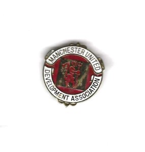MANCHESTER UTD DEVELOPMENT ASSOCN. BADGE for sale on Ebay