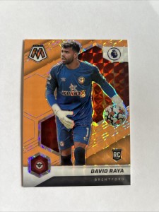 2021-22 Panini Mosaic David Raya Rookie Orange Prizm #72 Brentford Arsenal for sale on Ebay