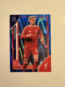 Topps Chrome Premier League 2026 Hugo Ekitike Liverpool Card 009/150 for sale on Ebay