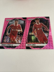 Dominik Szoboszlai and Curtis Jones pink prizms Panini Prizm 2024/25 Liverpool for sale on Ebay