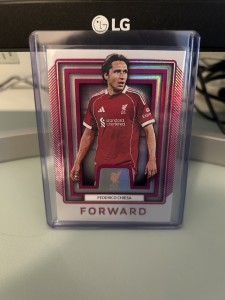 Federico Chiesa Pink Parallel /40 Liverpool Platinum Futera 2025 Mint #LP18 for sale on Ebay