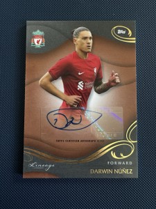 Topps 2022-23 Darwin Nunez Liverpool FC Lineage Auto Card /40 for sale on Ebay