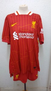 Liverpool Football Club home kit with Champions 24/25 size XL CG G06 for sale on Ebay