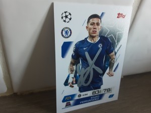 ENZO FERNANDEZ - CHELSEA Hand Signed Topps Attax Football trading card for sale on Ebay