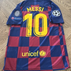 Lionel Messi signed Barcelona Home Shirt With Beckett Authentication COA for sale on Ebay