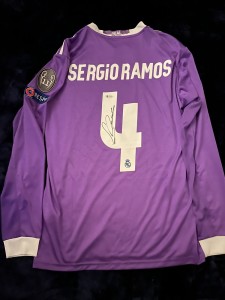 Sergio Ramos Autographed Real Madrid Shirt Hand Signed ‘Beckett’ Witnessed  for sale on Ebay