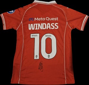 Josh Windass Signed Wrexham Afc 25/26 Home Shirt Football Auto - COA & PROOF for sale on Ebay