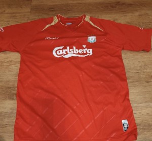 2005-06 Liverpool Reebok Champions League Home Shirt Gerrard 8 for sale on Ebay