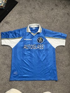 Chelsea Home Shirt Vintage Umbro, Size XL Football 1997 for sale on Ebay