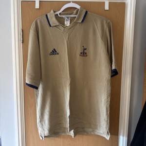 Tottenham Hotspur Adidas Beige T-shirt Size Medium for sale on Ebay