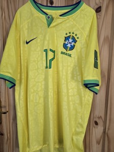 Brazil.football Shirt  With  Guimaraes Name And Number .says 4xl more like 2xl for sale on Ebay