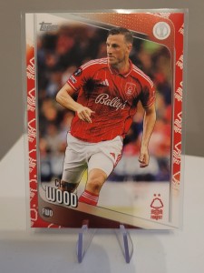 Topps 25-26 UCC Flagship Chris Wood Rare Case Hit Logo Border Nottingham Forest for sale on Ebay