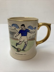 Watford F.C.  Vintage 1950s Britannia Designs Ltd Tankard Mug for sale on Ebay
