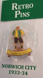 NORWICH CITY ENAMEL KIT BADGE 1933/34 BY RETRO PINS for sale on Ebay